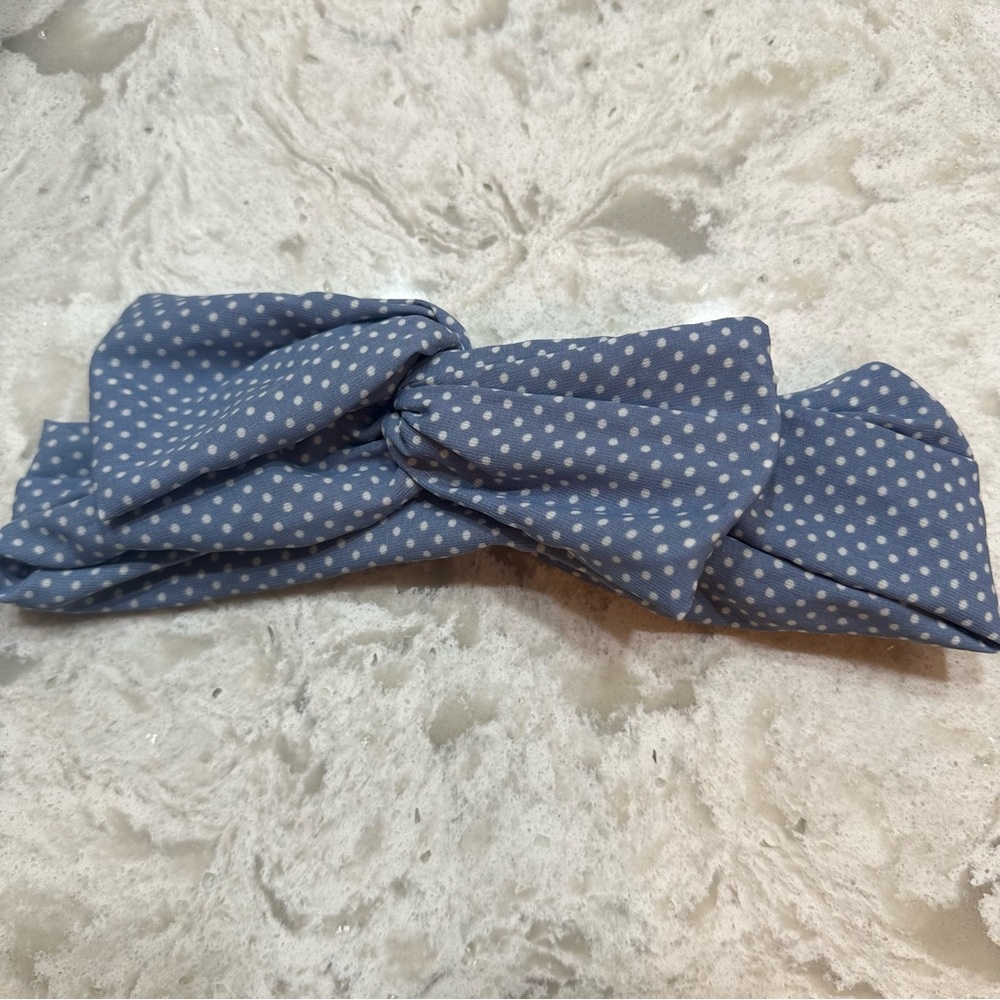 Hair Wrap Tie Bow Wire Headband Colourful Polka Dot